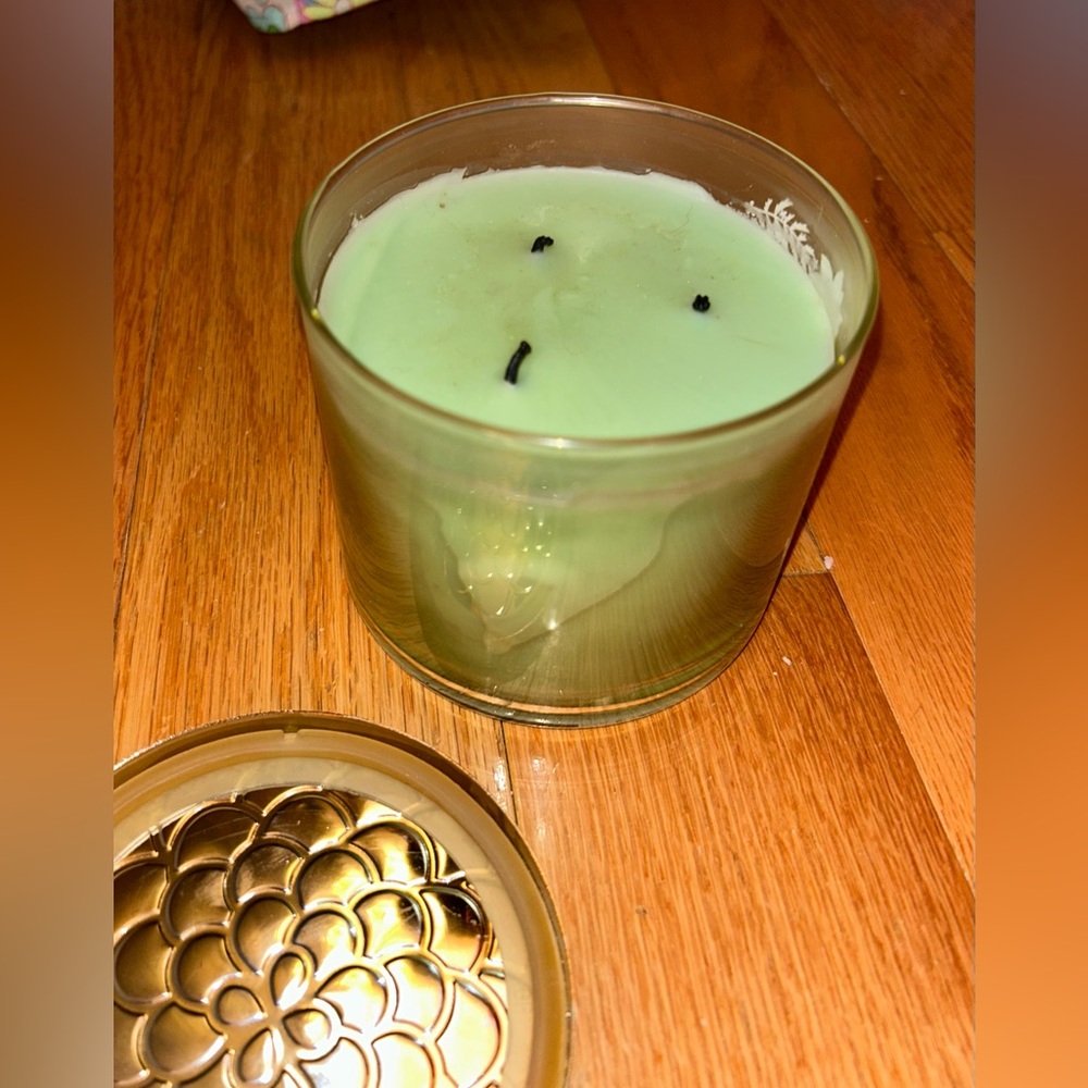 BBW Lemon Mint Tea 3-wick Candle - Picture 4 of 6